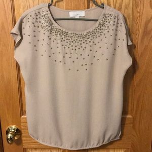 Ann Taylor LOFT blouse with sequins.